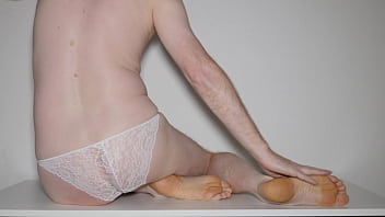 Taking off white panties Taking off white panties