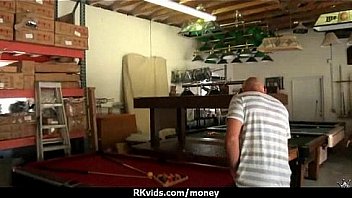 Sexy natural chick trades cash for some rough sex 27