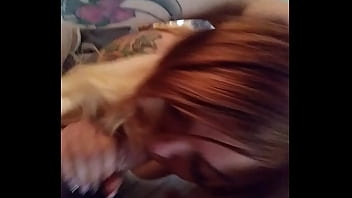 Headgame serious cum shot on face