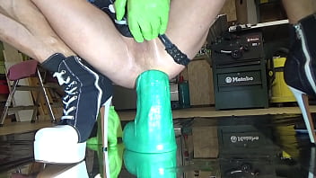 Spiderman is riding a big xxl dildo Spiderman is riding a big xxl dildo