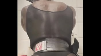 Black muscle butt post workout bate session Black muscle butt post workout bate session