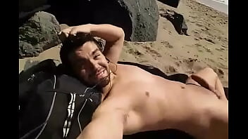 Ian delvalle sunbathing at a gay nude beach in san francisco