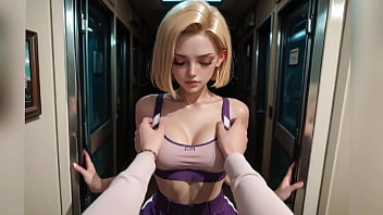 Ela parece a android 18 e levou pica de todo jeito e ainda levou leite ai generated