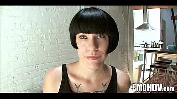 Emo babe with tats 138