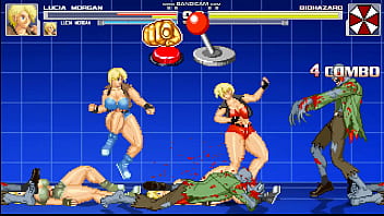 Mugen busty fighting girls fighting hungry zombies Mugen busty fighting girls fighting hungry zombies