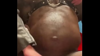 Big muscle black dad receives bbc and big chest worship Big muscle black dad receives bbc and big chest worship