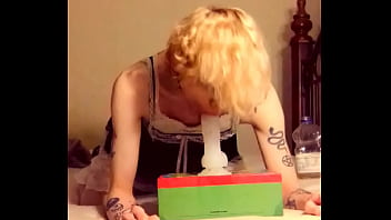 Femboyscotty23 sexy femboy maid spreads cheeks spits and sucks on your cock