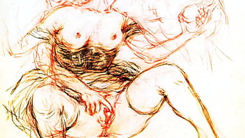 Retro erotic drawings