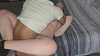 Snow bunny struggles with bbc bareback so the jungle bunny finishes her on her side part 1 Snow bunny struggles with bbc bareback so the jungle bunny finishes her on her side part 1