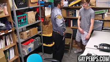 Cute young thief gets his sexy face jizzed on for stealing Cute young thief gets his sexy face jizzed on for stealing