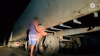 Trucker fucking slut ass at the road Trucker fucking slut ass at the road