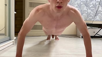 Nude workout with youngboy perfect body Nude workout with youngboy perfect body