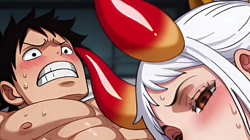 Luffy x yamato one piece ai