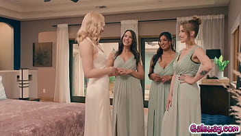 Bride to be lily labeau and three bridesmaids Bride to be lily labeau and three bridesmaids