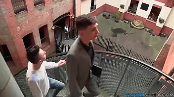 Business twink sucks off his skinny pal Business twink sucks off his skinny pal