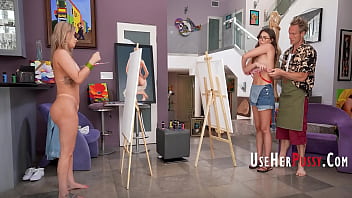 Freeuse tutor fucks his painting students Freeuse tutor fucks his painting students