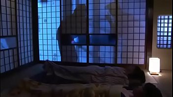 Girl gets at nighttime