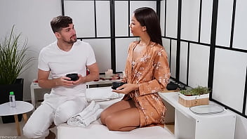 Seductive babe lia lin gets oiled up and fucked during sensual massage Seductive babe lia lin gets oiled up and fucked during sensual massage