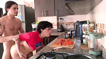 Cutting vegetables while fucking pussy preview Cutting vegetables while fucking pussy preview