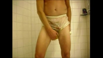 Plastic pants full of piss Plastic pants full of piss