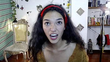 Sexy teen strip brunette