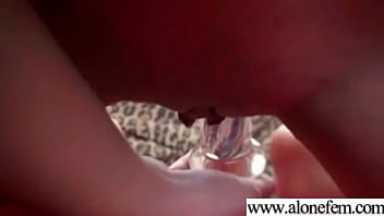 Solo cute amateur teen girl play with sex toys clip18