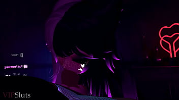 Vipsluts cyberpunk psycho baddie rides and sucks stud