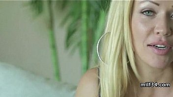 Big breated horny milf's bedroom seduction Big breated horny milf's bedroom seduction