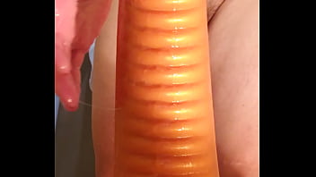 My giant toy fucks my ass for the first time My giant toy fucks my ass for the first time