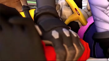 Overwatch tracer widowmaker x mercy co op facesitting Overwatch tracer widowmaker x mercy co op facesitting