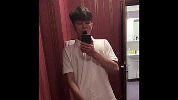Cute gay next door wanking his hard cock Cute gay next door wanking his hard cock