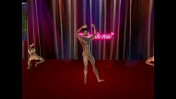 Nude in a club Nude in a club