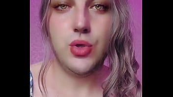 White ladyboy sexy hot shemale sissy crossdresser femboy