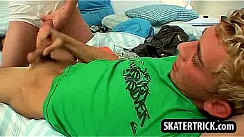 Skater hunk gets fucked anally and tugs his cock Skater hunk gets fucked anally and tugs his cock