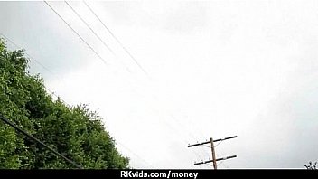 Amateur hottie takes cash for public sex 3