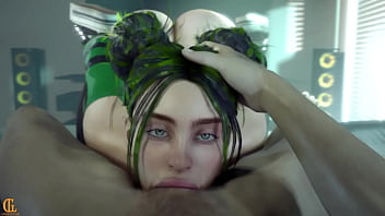 Billie gets a mouth full