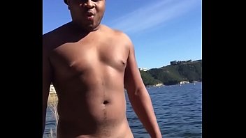 Scottiecoxx caught milking his bbc at the lake