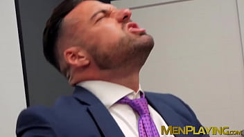 Hunk pounded hard by classy dude in suit Hunk pounded hard by classy dude in suit