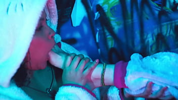 Lesbian babe worshiping her girlfriend's feet