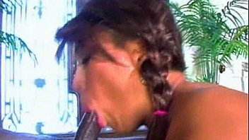 Tia tanaka sucks a big black dick and gets cum on her face interracial Tia tanaka sucks a big black dick and gets cum on her face interracial