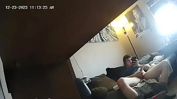 My security camera caught me stroking my 7 5" cock My security camera caught me stroking my 7 5" cock