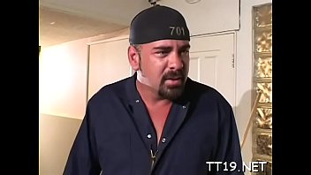 Naughty blonde treeper's tang is drilled