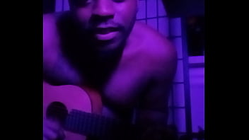 Purple lights while naked 3