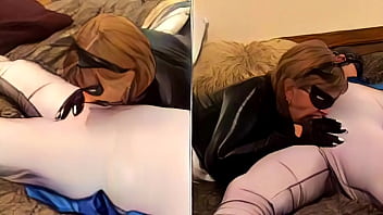 Cartoon mature batgirl pleasures batman with her mouth Cartoon mature batgirl pleasures batman with her mouth