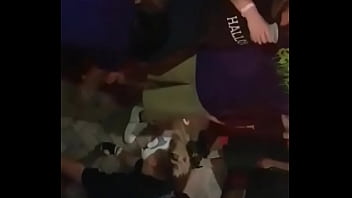 Clown having some feet on his face at twiztid's "mostasteless 2017" concert on october 26th 2017