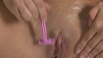 Big breasts babe shaving pussy Big breasts babe shaving pussy