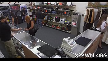 Hot floozy has sex in shop Hot floozy has sex in shop
