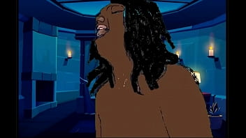 White man and ebony woman in porn animation 1 White man and ebony woman in porn animation 1
