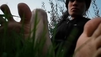 Boy foot fetish sexy twink on grass no sock no shoe the lad shows his soles Boy foot fetish sexy twink on grass no sock no shoe the lad shows his soles