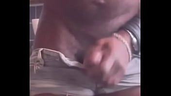 Leather bbc edging session leads to cum unloading Leather bbc edging session leads to cum unloading